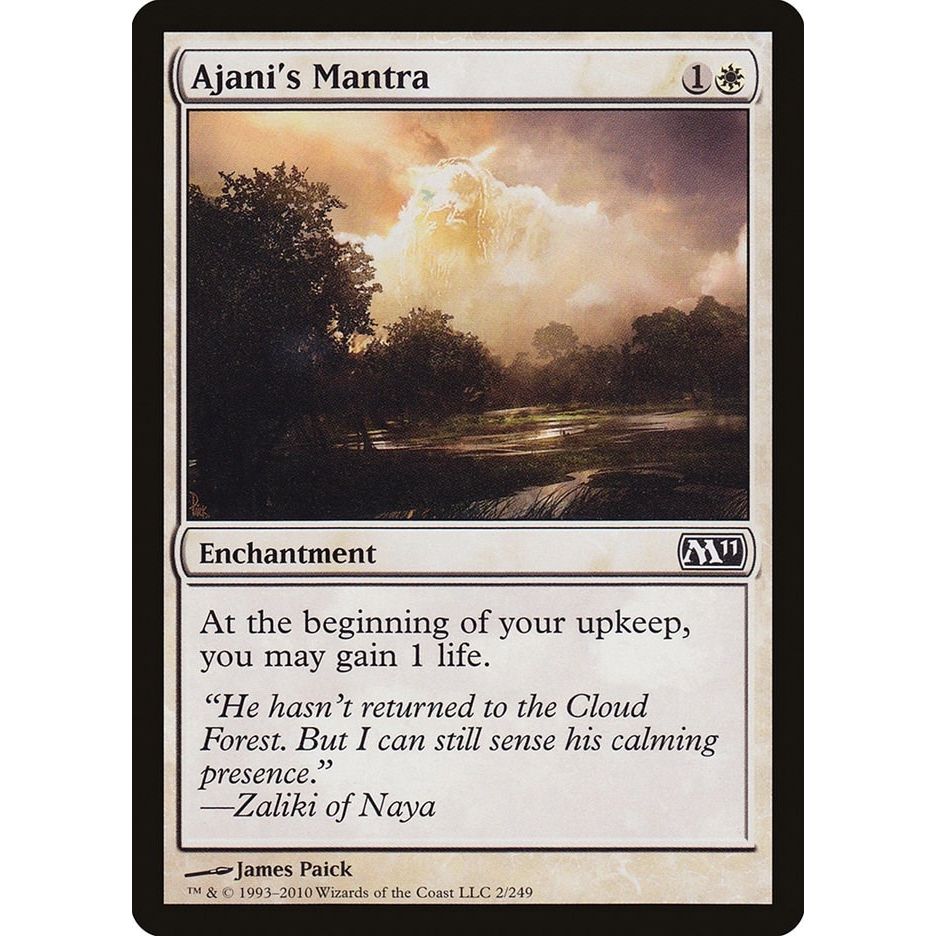 Image for Ajani's Mantra (2) (M11) - Magic: The Gathering