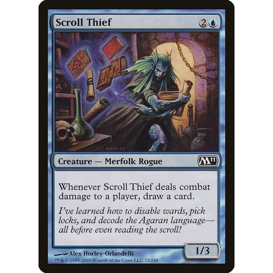 Image for Scroll Thief (72) (M11) - Magic: The Gathering