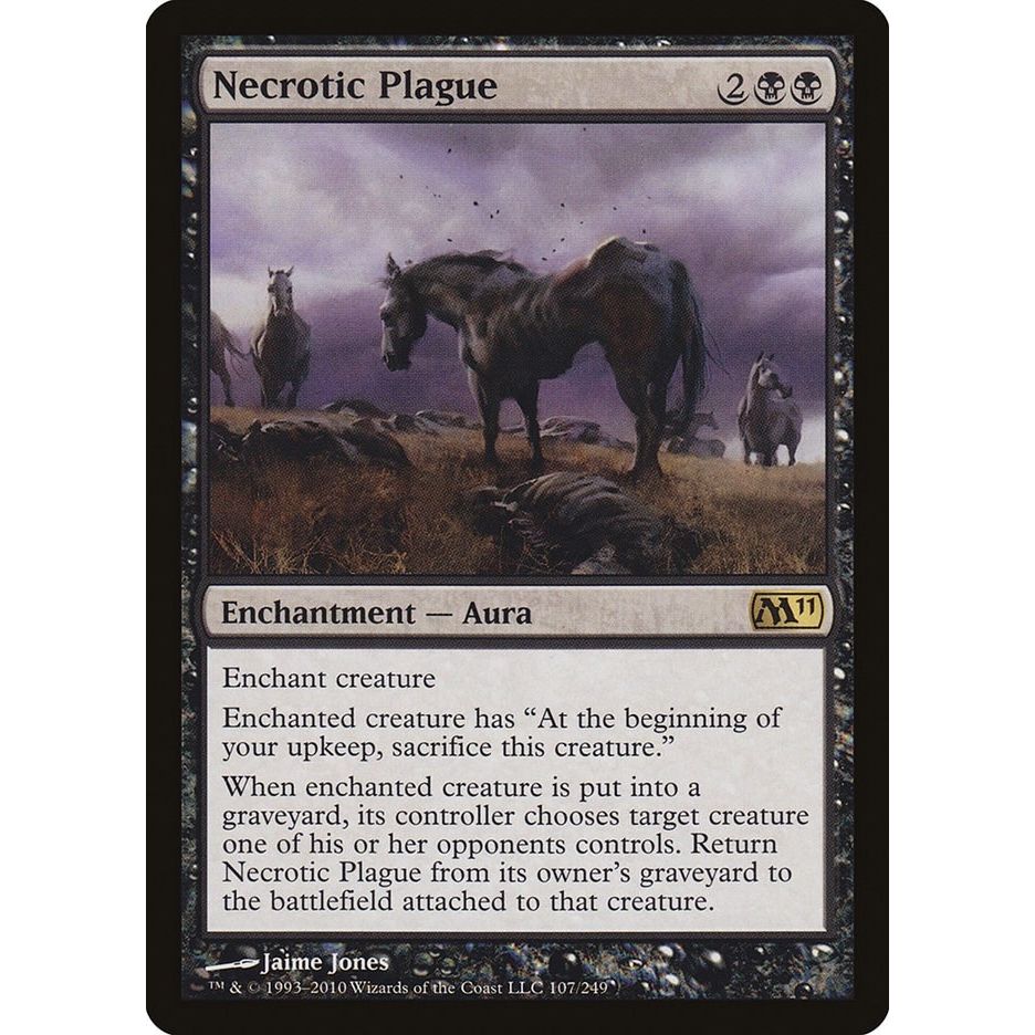 Image for Necrotic Plague (107) (M11) - Magic: The Gathering
