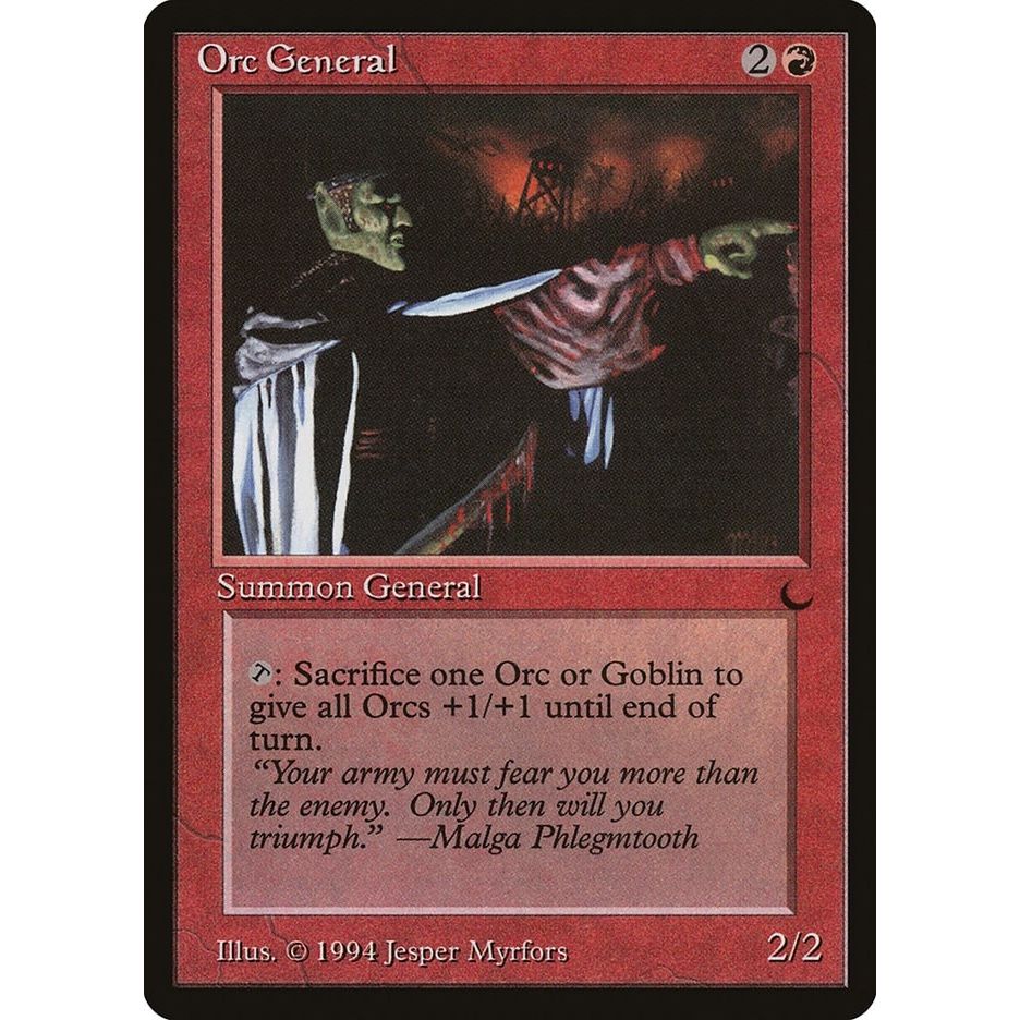 Image for Orc General (DRK) - Magic: The Gathering