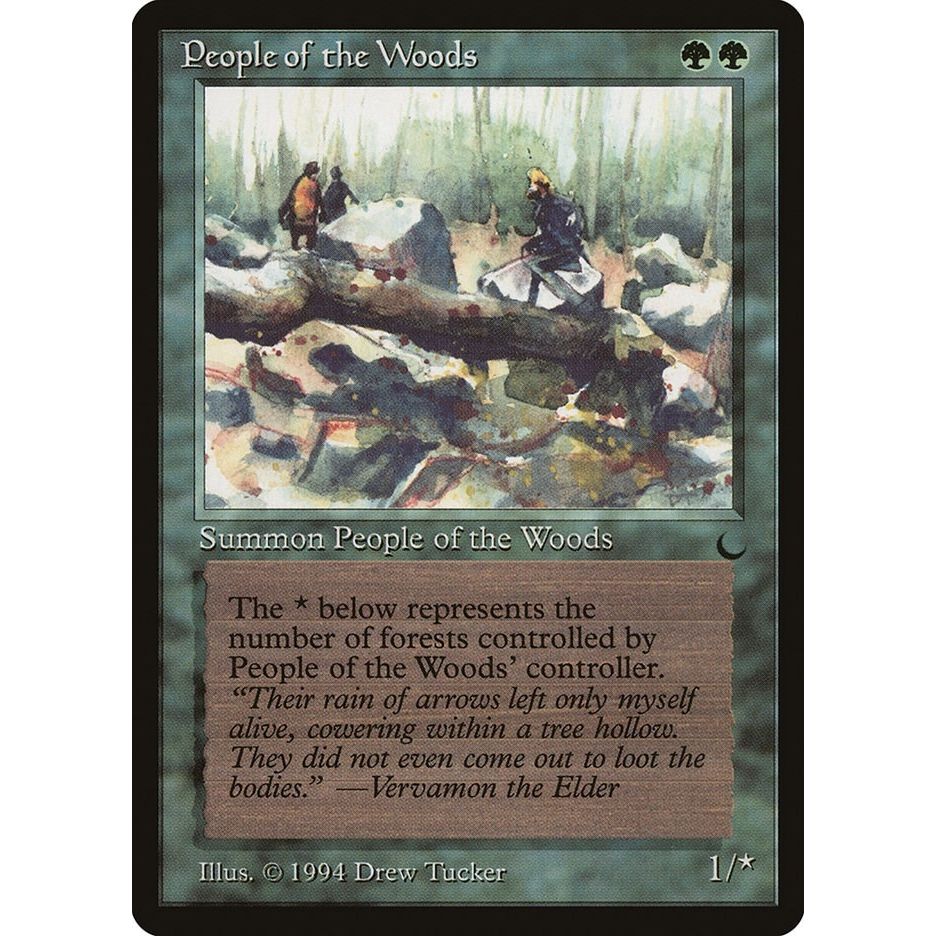 Image for People of the Woods (DRK) - Magic: The Gathering
