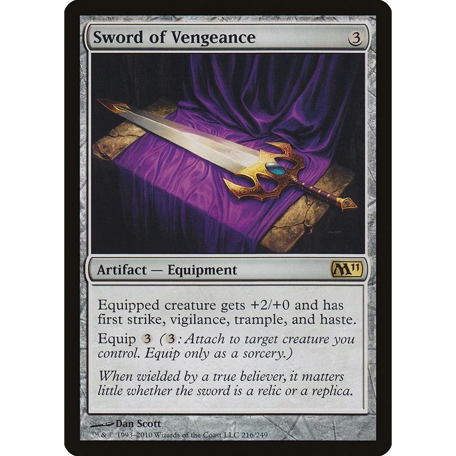 Image for Sword of Vengeance (216) (M11) - Magic: The Gathering