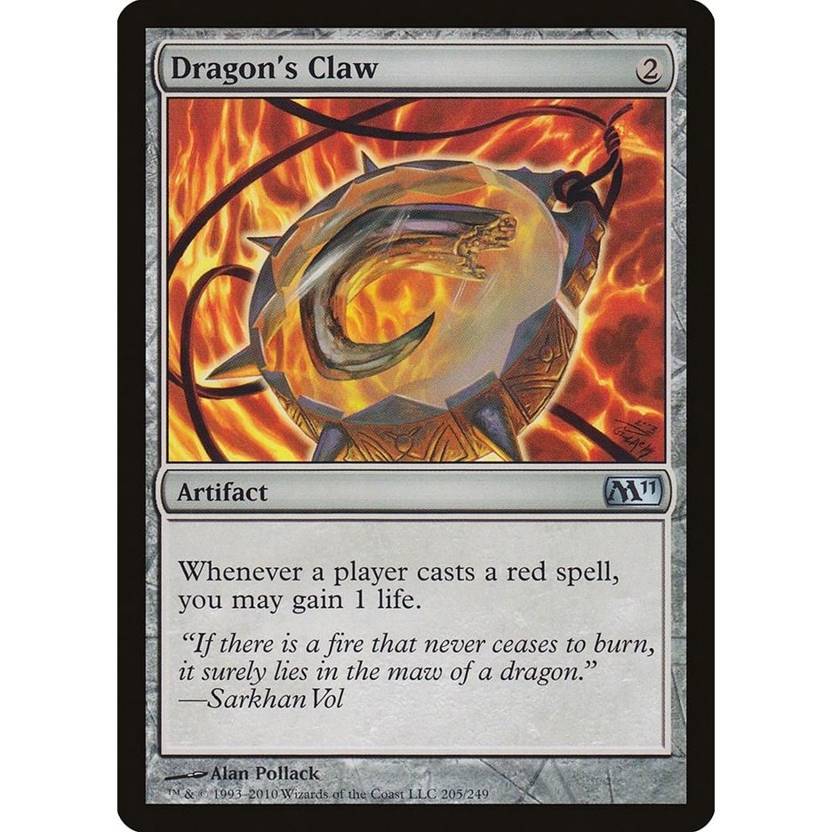 Image for Dragon's Claw (205) (M11) - Magic: The Gathering