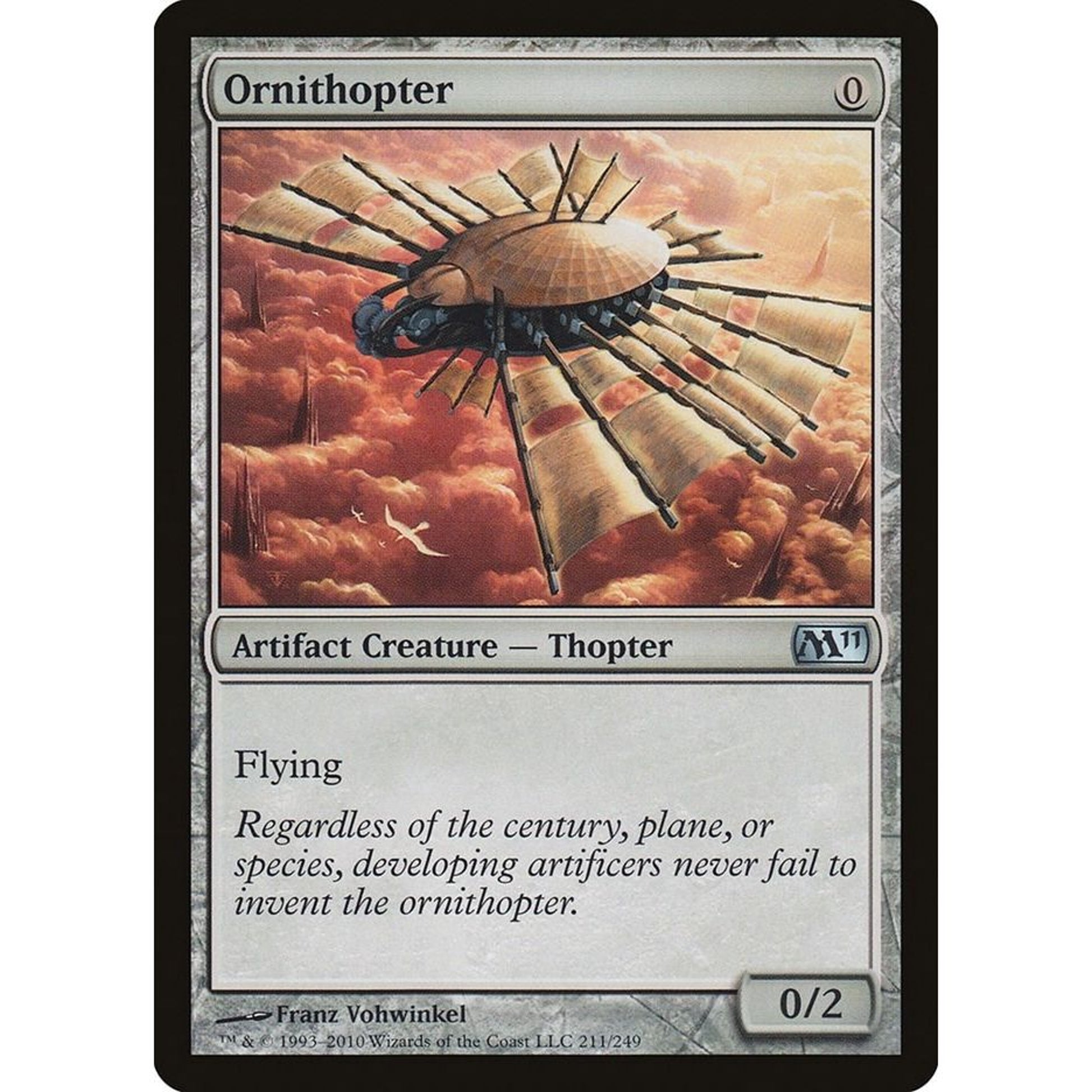 Image for Ornithopter (211) (M11) - Magic: The Gathering