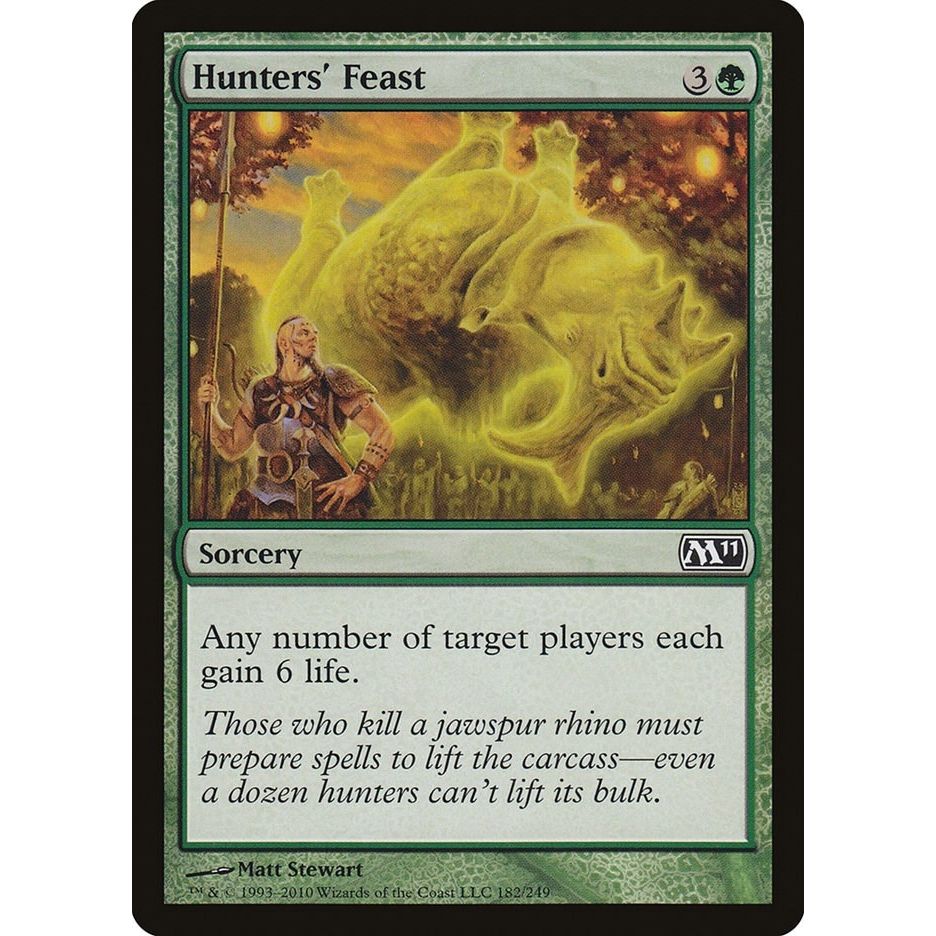 Image for Hunters' Feast (182) (M11) - Magic: The Gathering