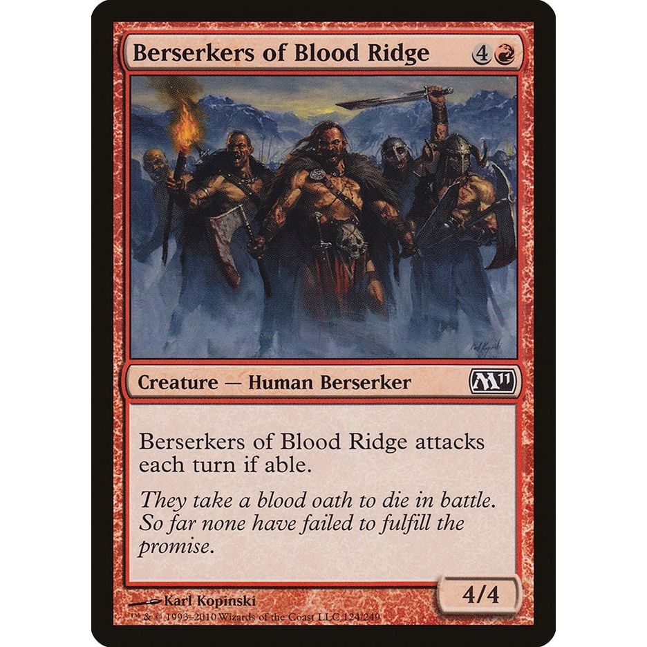Image for Berserkers of Blood Ridge (124) (M11) - Magic: The Gathering
