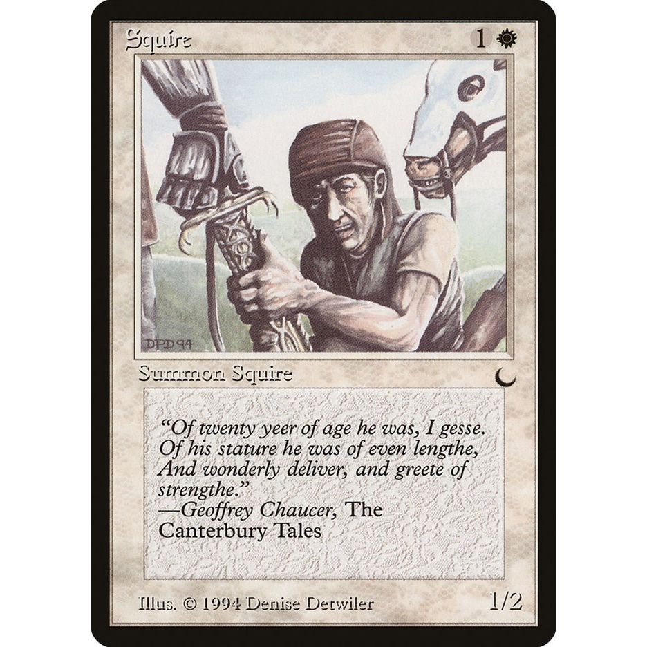 Image for Squire (DRK) - Magic: The Gathering
