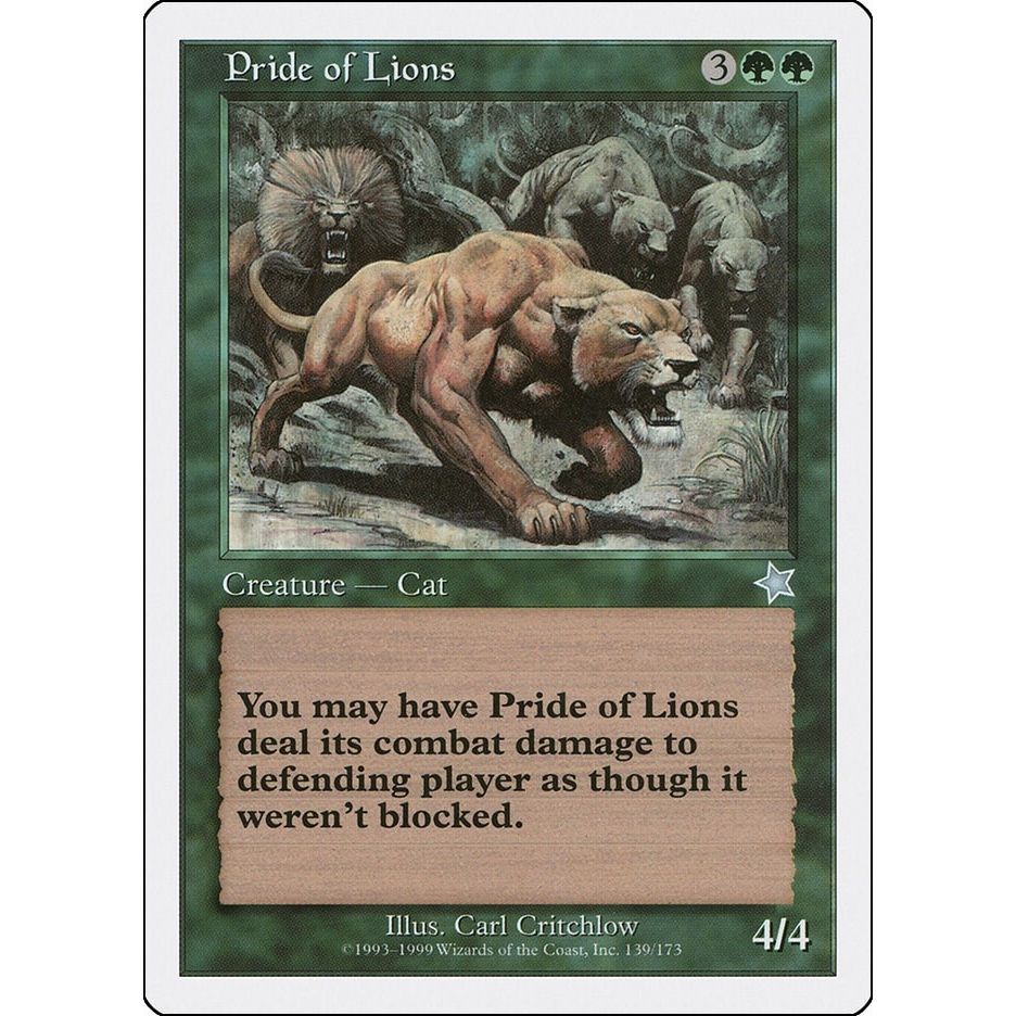 Image for Pride of Lions (139) (S99) - Magic: The Gathering