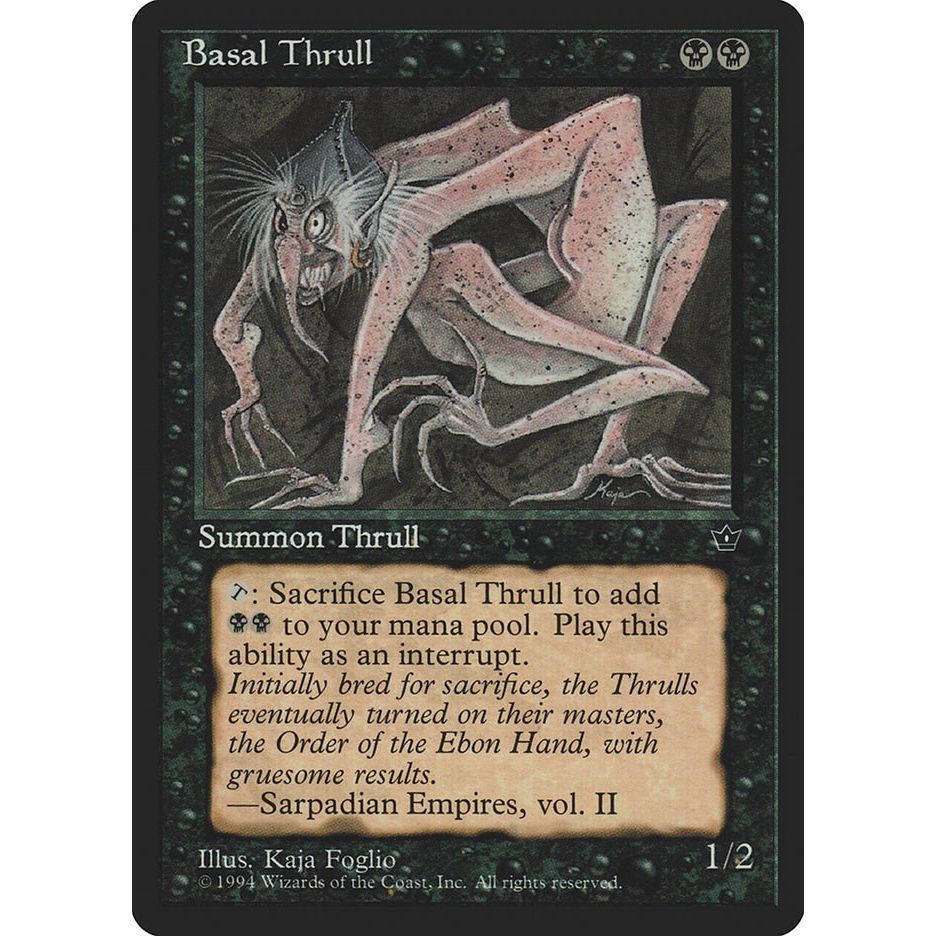 Image for Basal Thrull (K. Foglio) (FEM) - Magic: The Gathering