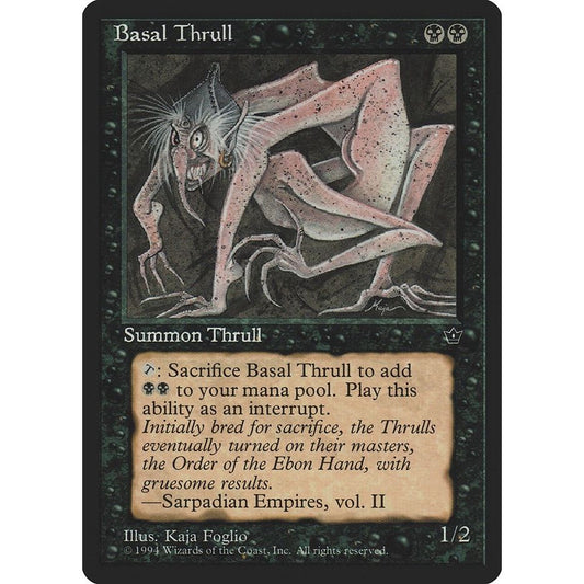 Image for Basal Thrull (K. Foglio) (FEM) - Magic: The Gathering