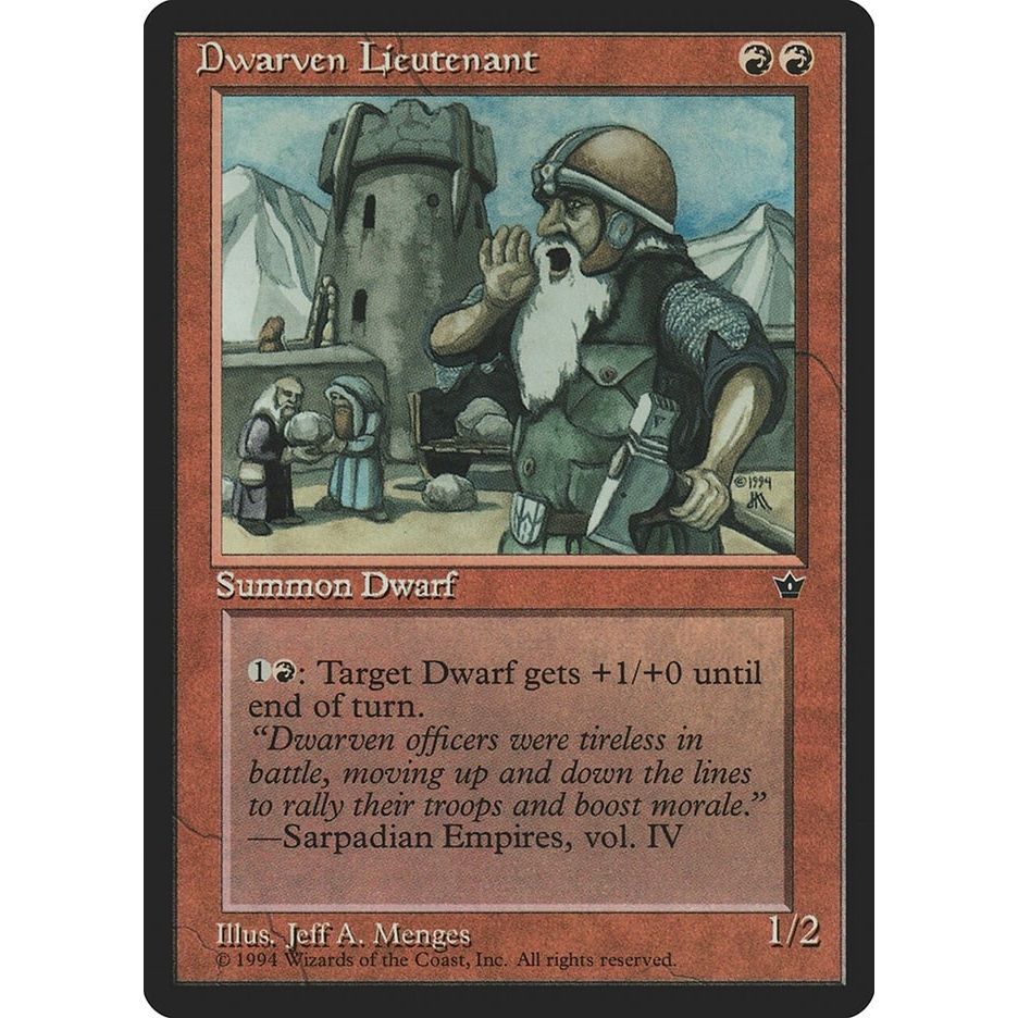 Image for Dwarven Lieutenant (FEM) - Magic: The Gathering