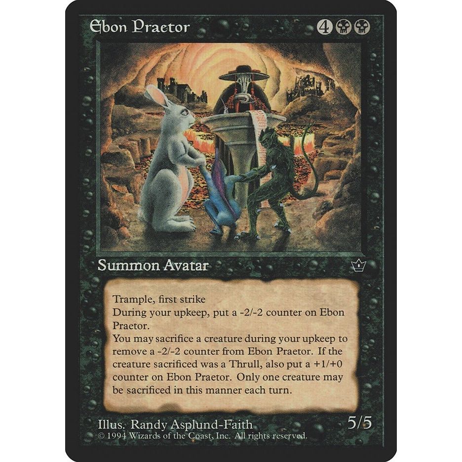 Image for Ebon Praetor (FEM) - Magic: The Gathering