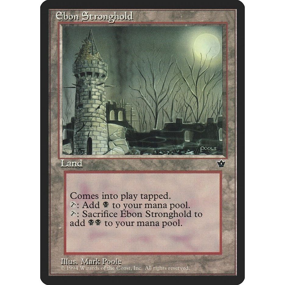 Image for Ebon Stronghold (FEM) - Magic: The Gathering