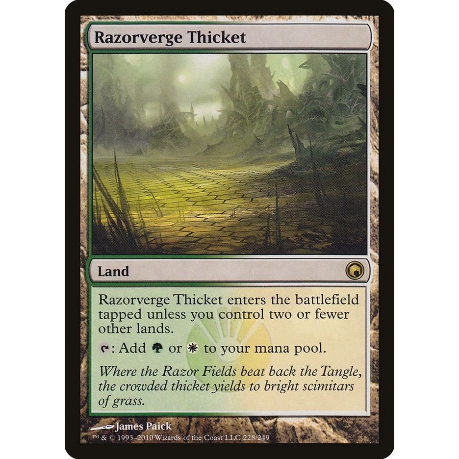 Image for Razorverge Thicket (228) (SOM) - Magic: The Gathering