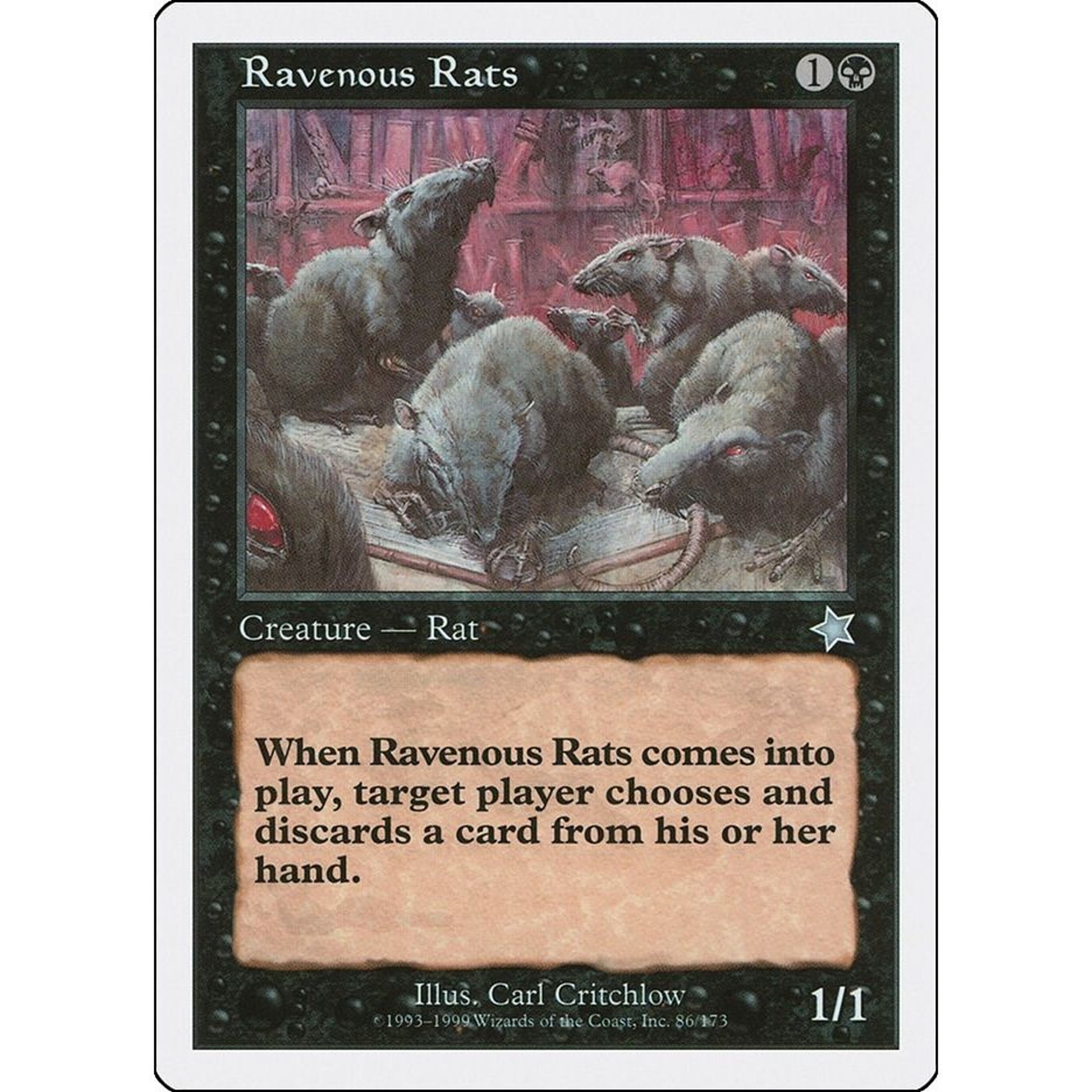 Image for Ravenous Rats (86) (S99) - Magic: The Gathering