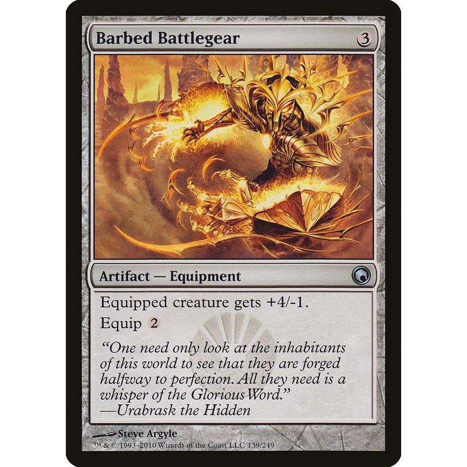 Image for Barbed Battlegear (139) (SOM) - Magic: The Gathering