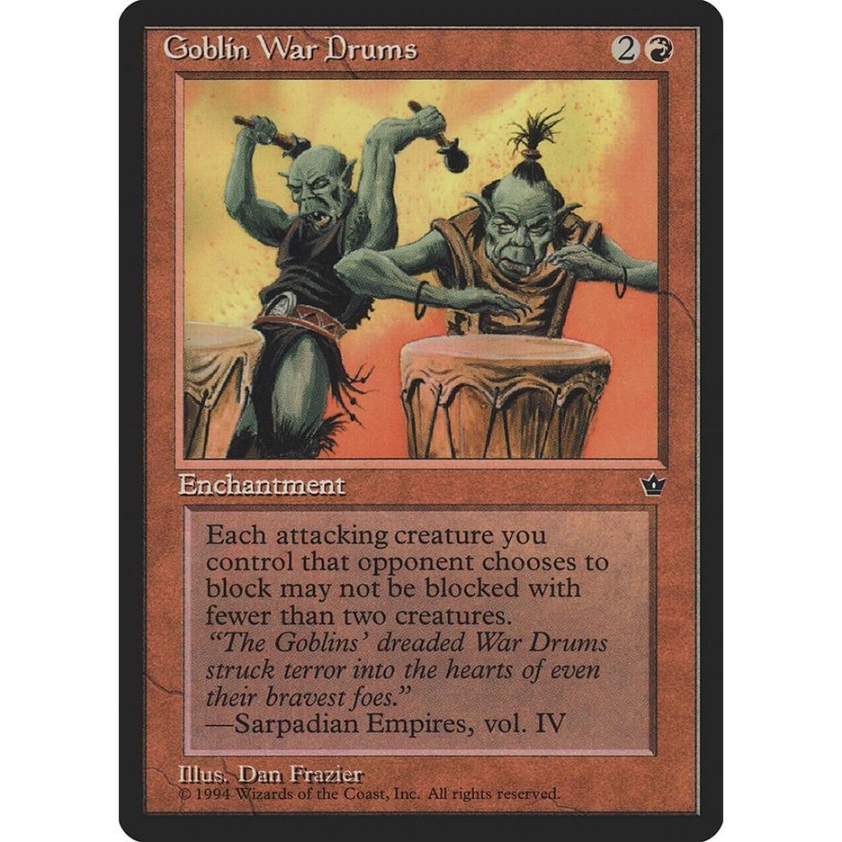 Image for Goblin War Drums (Frazier) (FEM) - Magic: The Gathering