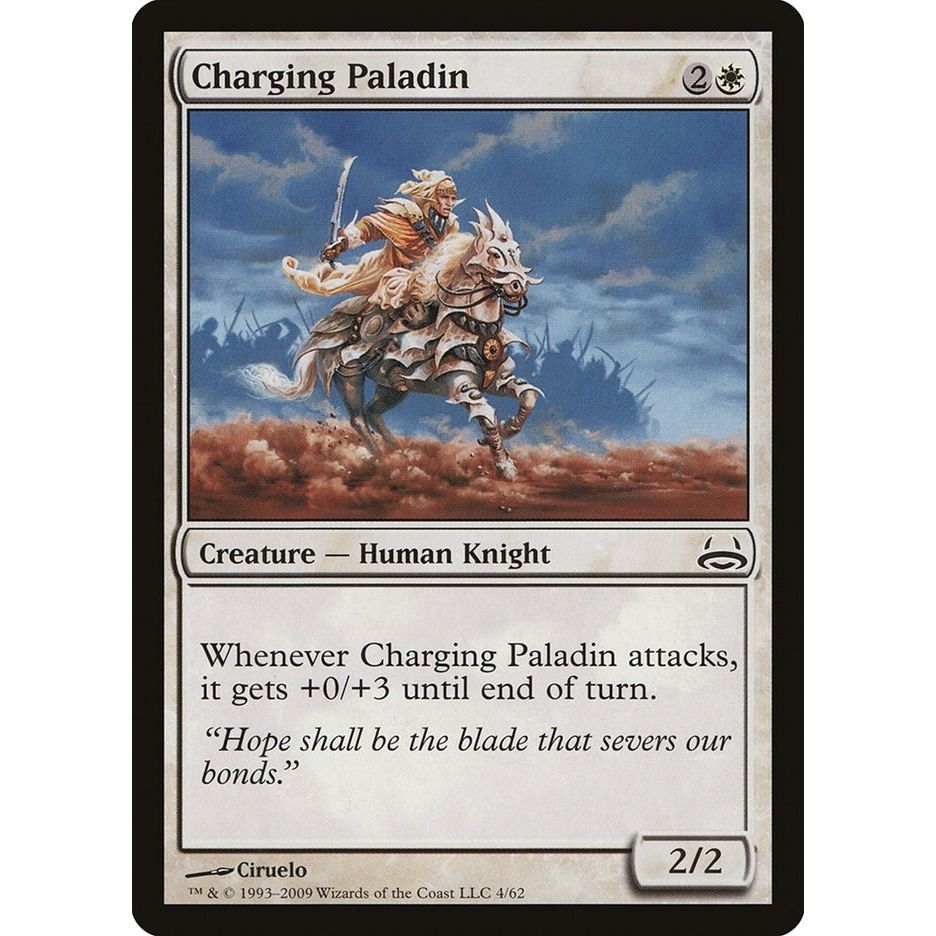 Image for Charging Paladin (4) (DDC) - Magic: The Gathering
