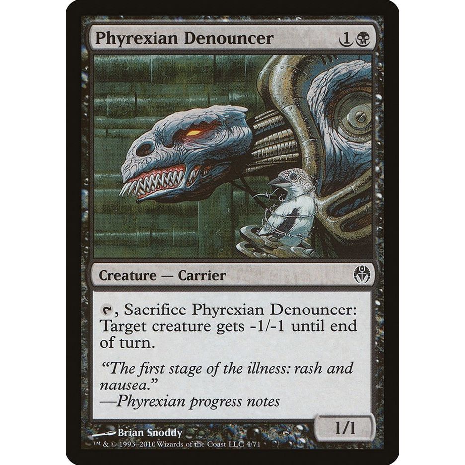 Image for Phyrexian Denouncer (4) (DDE) - Magic: The Gathering