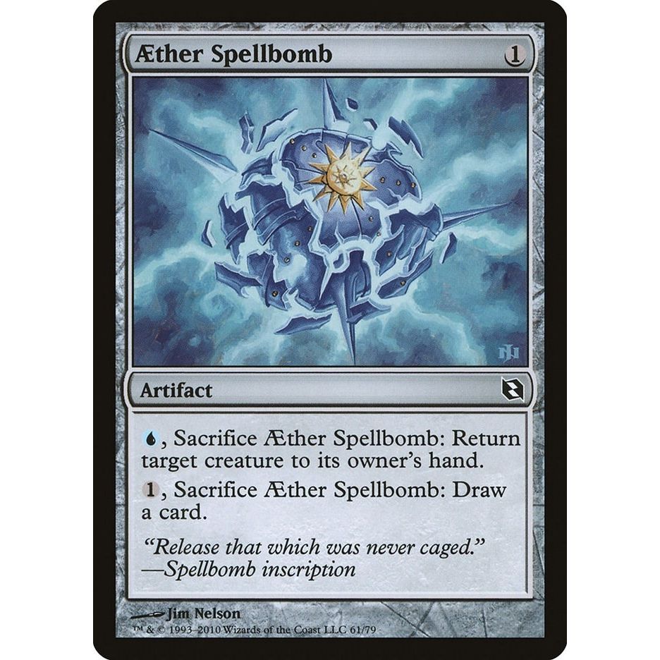 Image for Aether Spellbomb (61) (DDF) - Magic: The Gathering