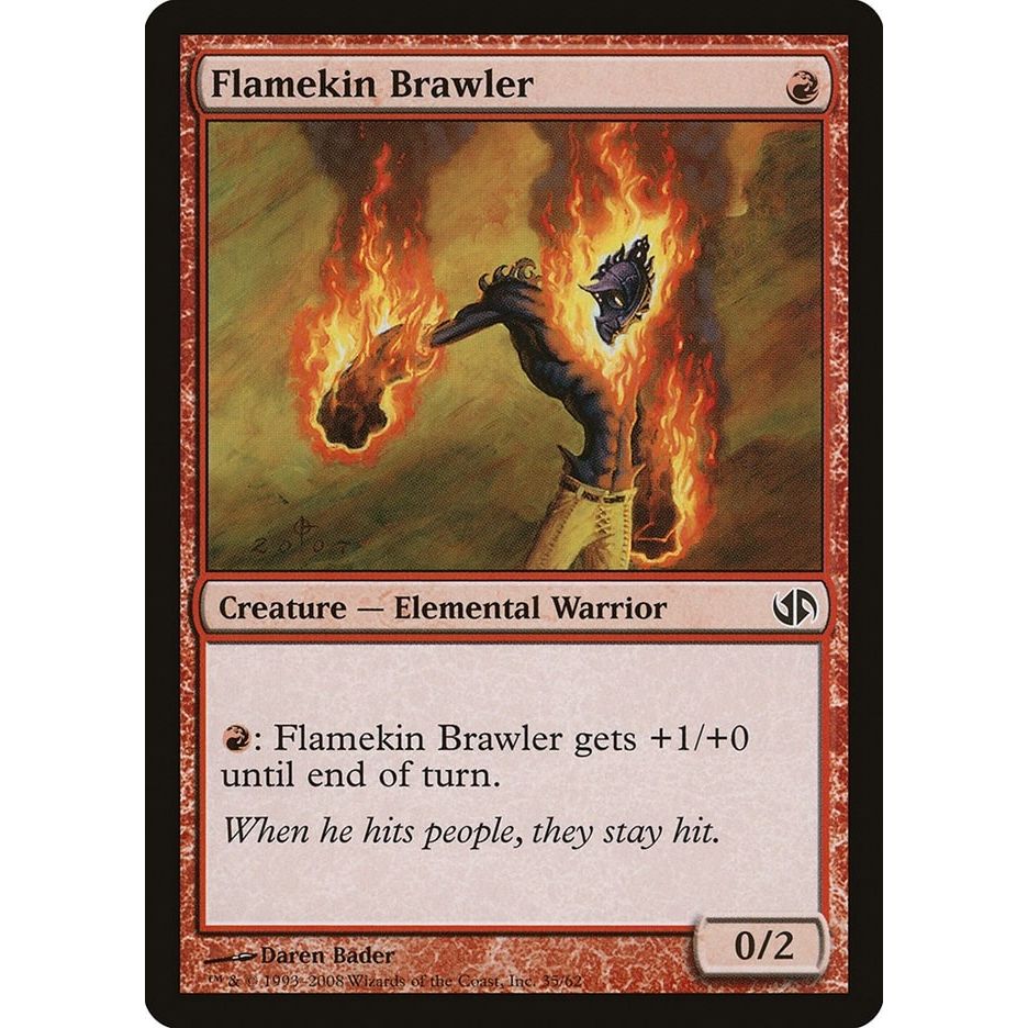 Image for Flamekin Brawler (35) (DD2) - Magic: The Gathering