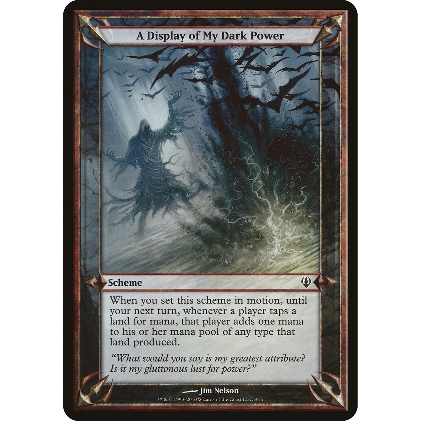 Image for A Display of My Dark Power (Archenemy) (OVER) - Magic: The Gathering