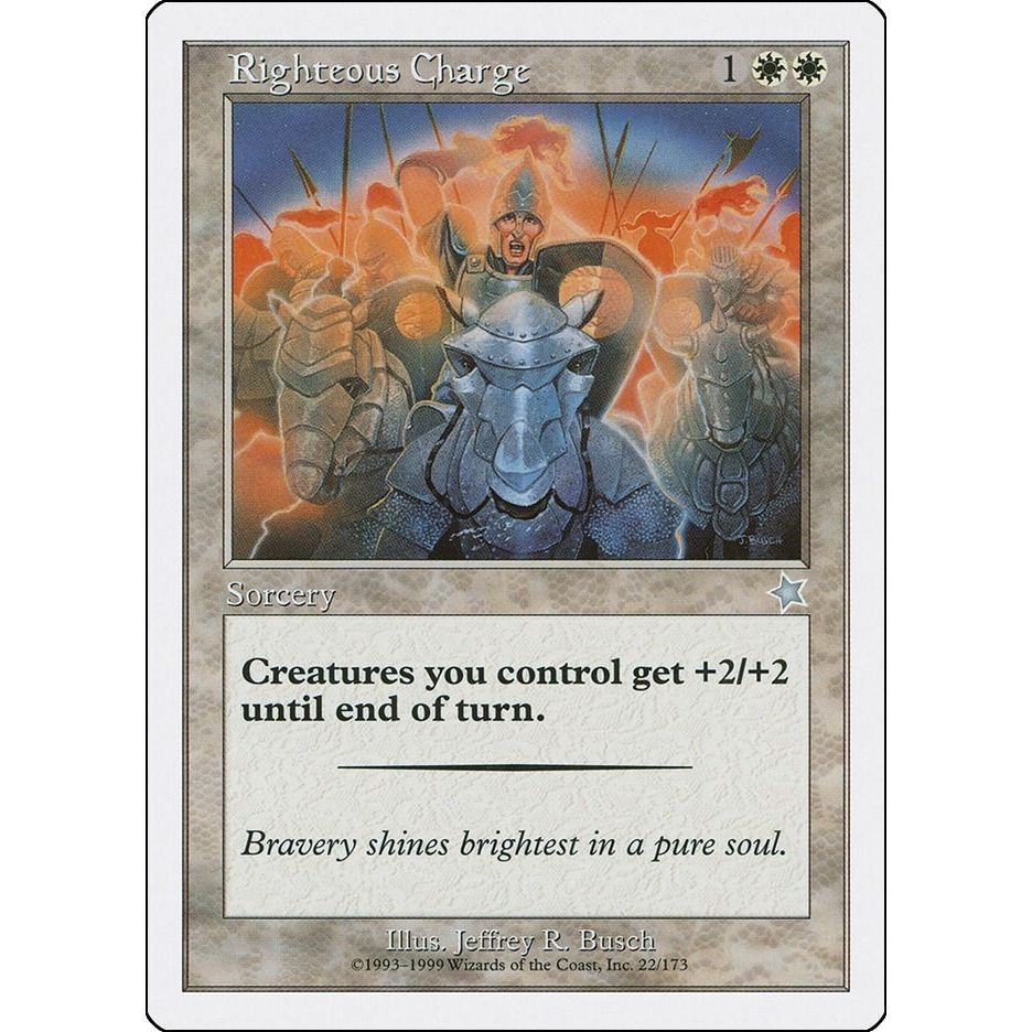 Image for Righteous Charge (22) (S99) - Magic: The Gathering