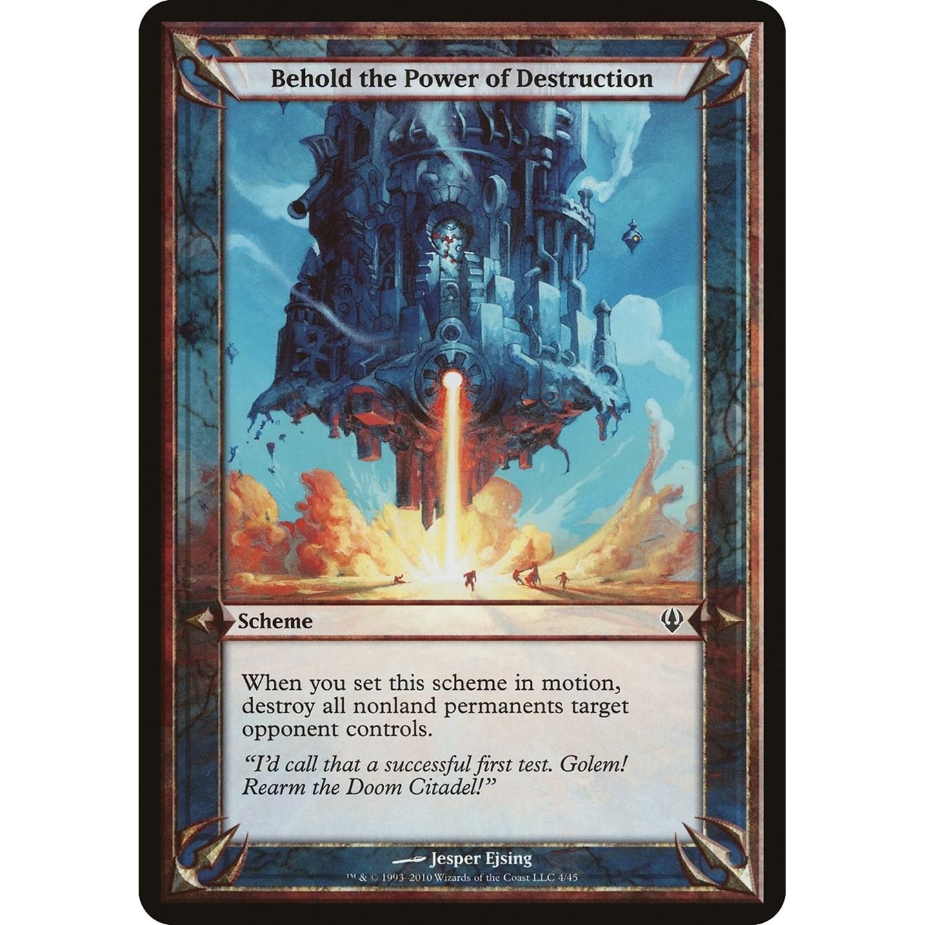 Image for Behold the Power of Destruction (Archenemy) (OVER) - Magic: The Gathering