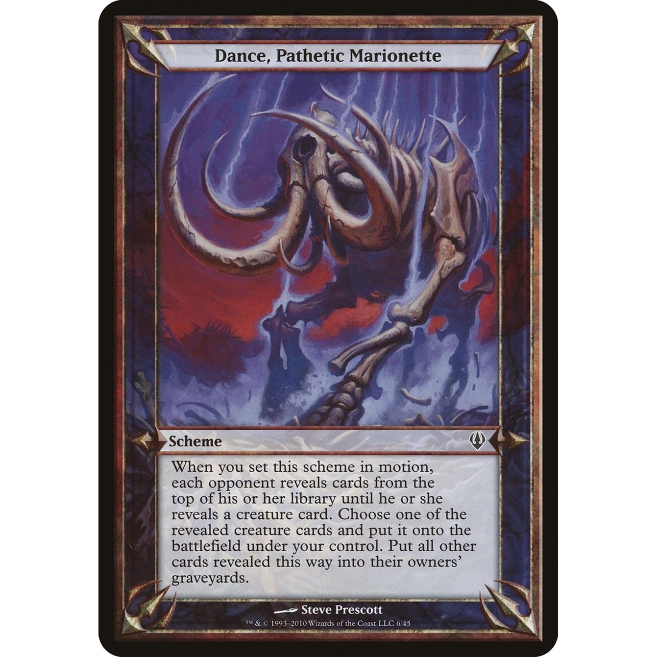 Image for Dance, Pathetic Marionette (Archenemy) (OVER) - Magic: The Gathering