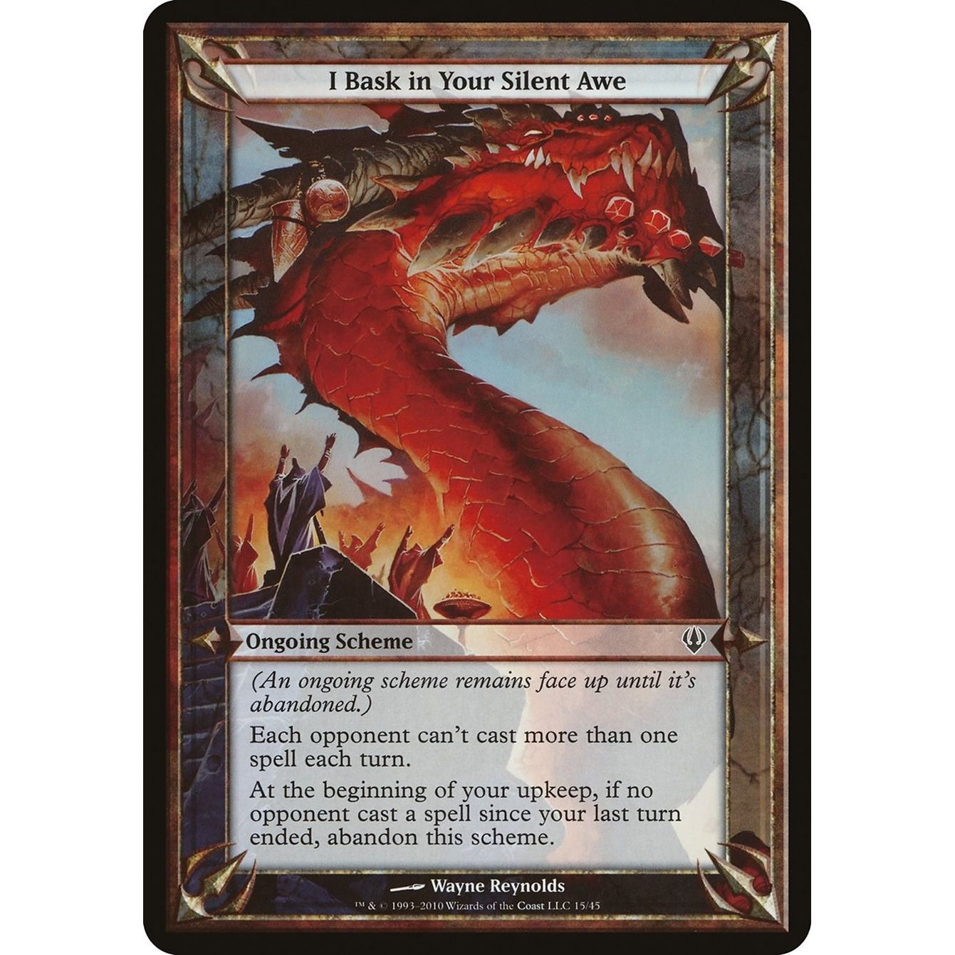 Image for I Bask in Your Silent Awe (Archenemy) (OVER) - Magic: The Gathering