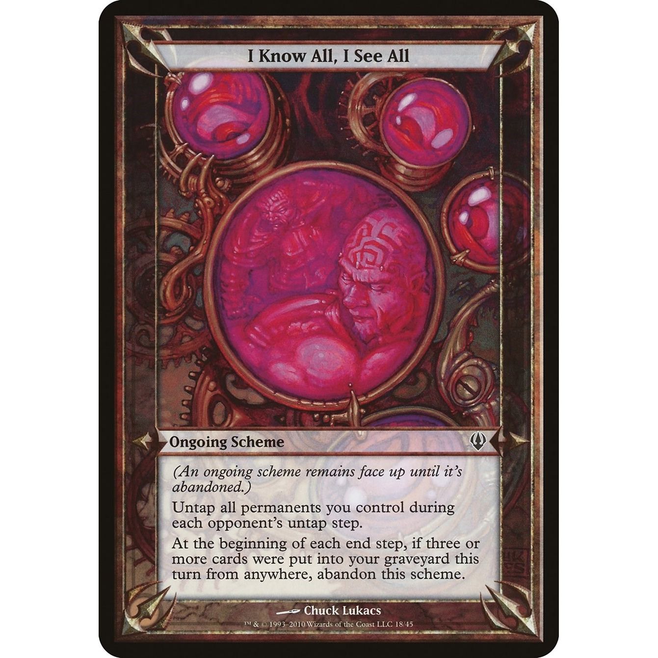 Image for I Know All, I See All (Archenemy) (OVER) - Magic: The Gathering