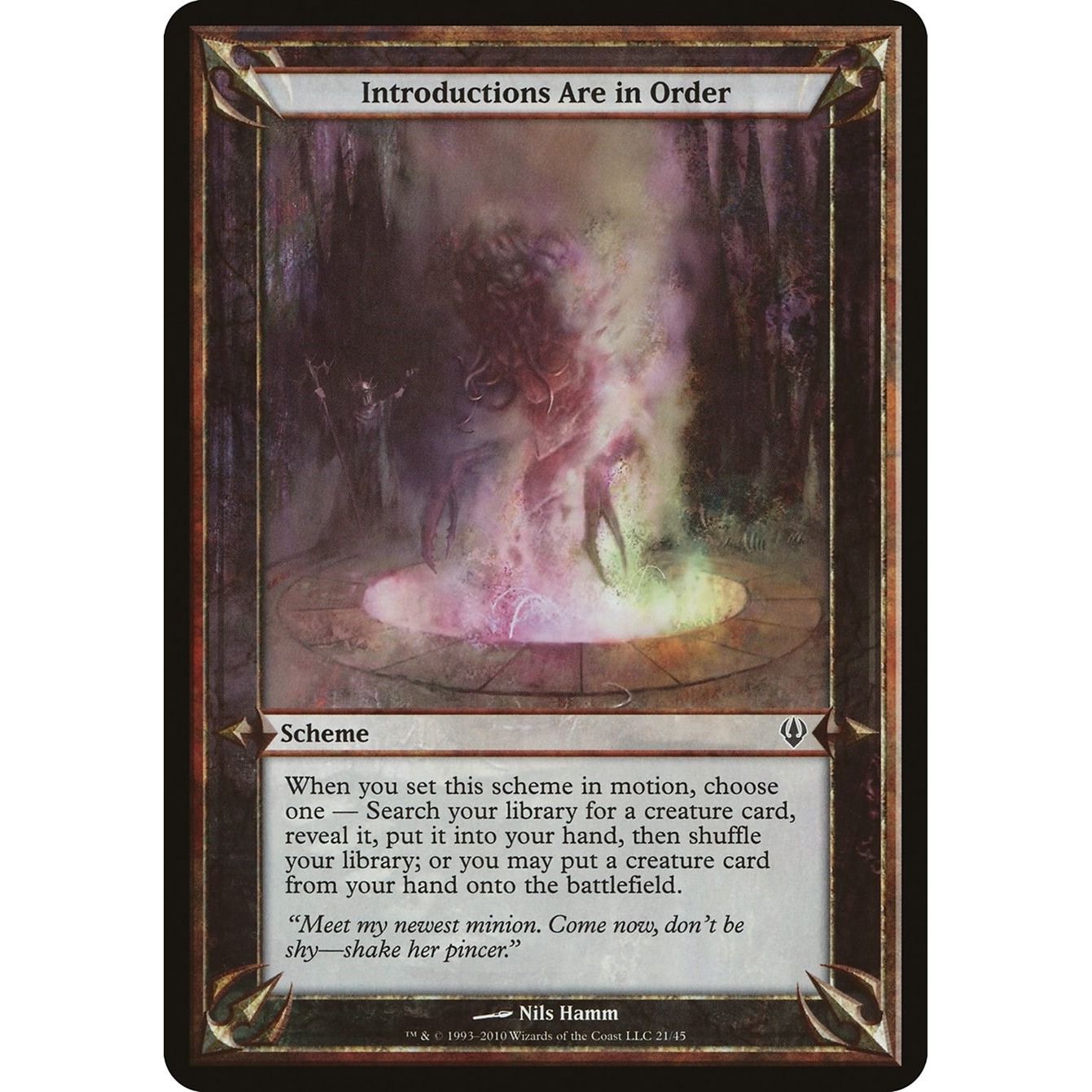 Image for Introductions Are in Order (Archenemy) (OVER) - Magic: The Gathering