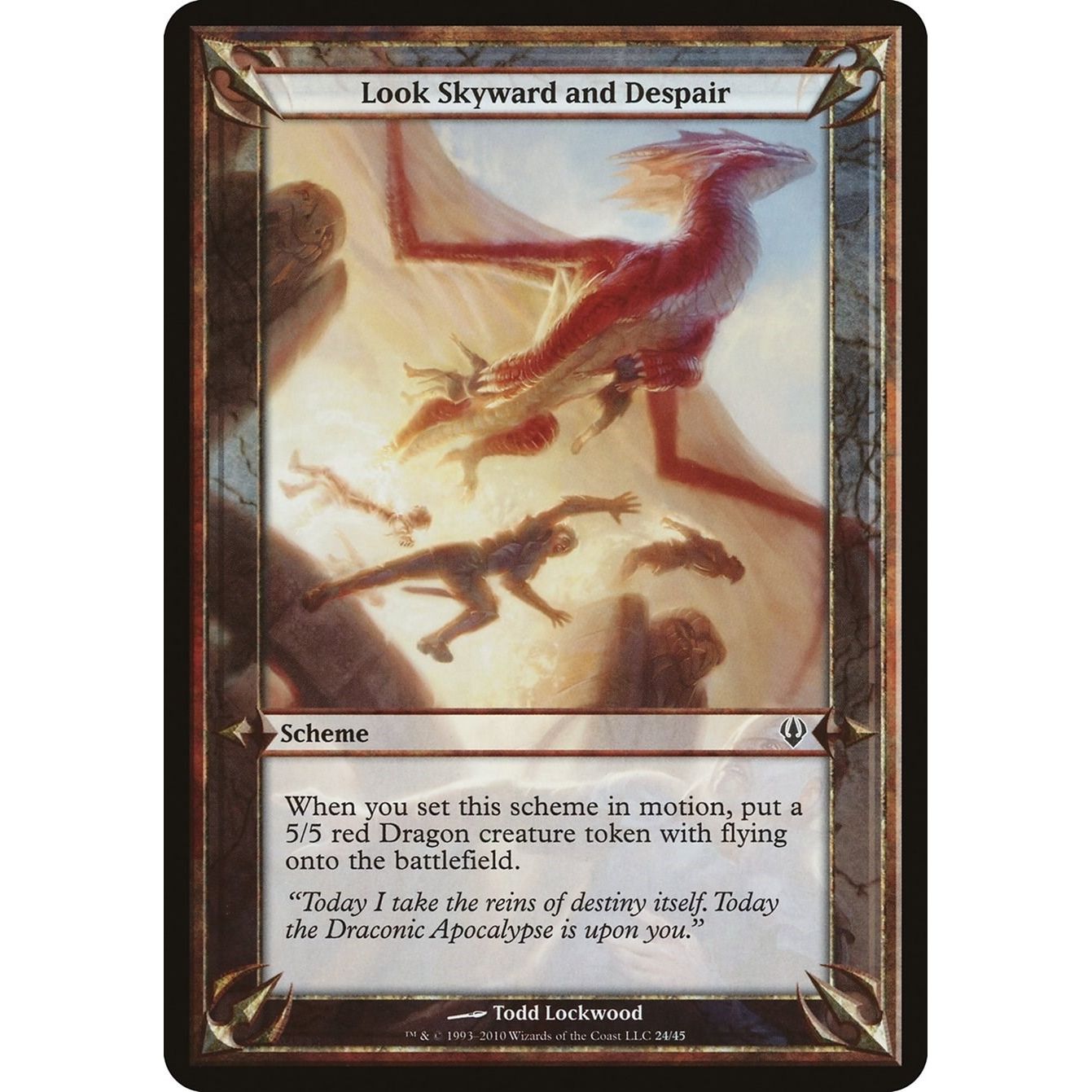 Image for Look Skyward and Despair (Archenemy) (OVER) - Magic: The Gathering
