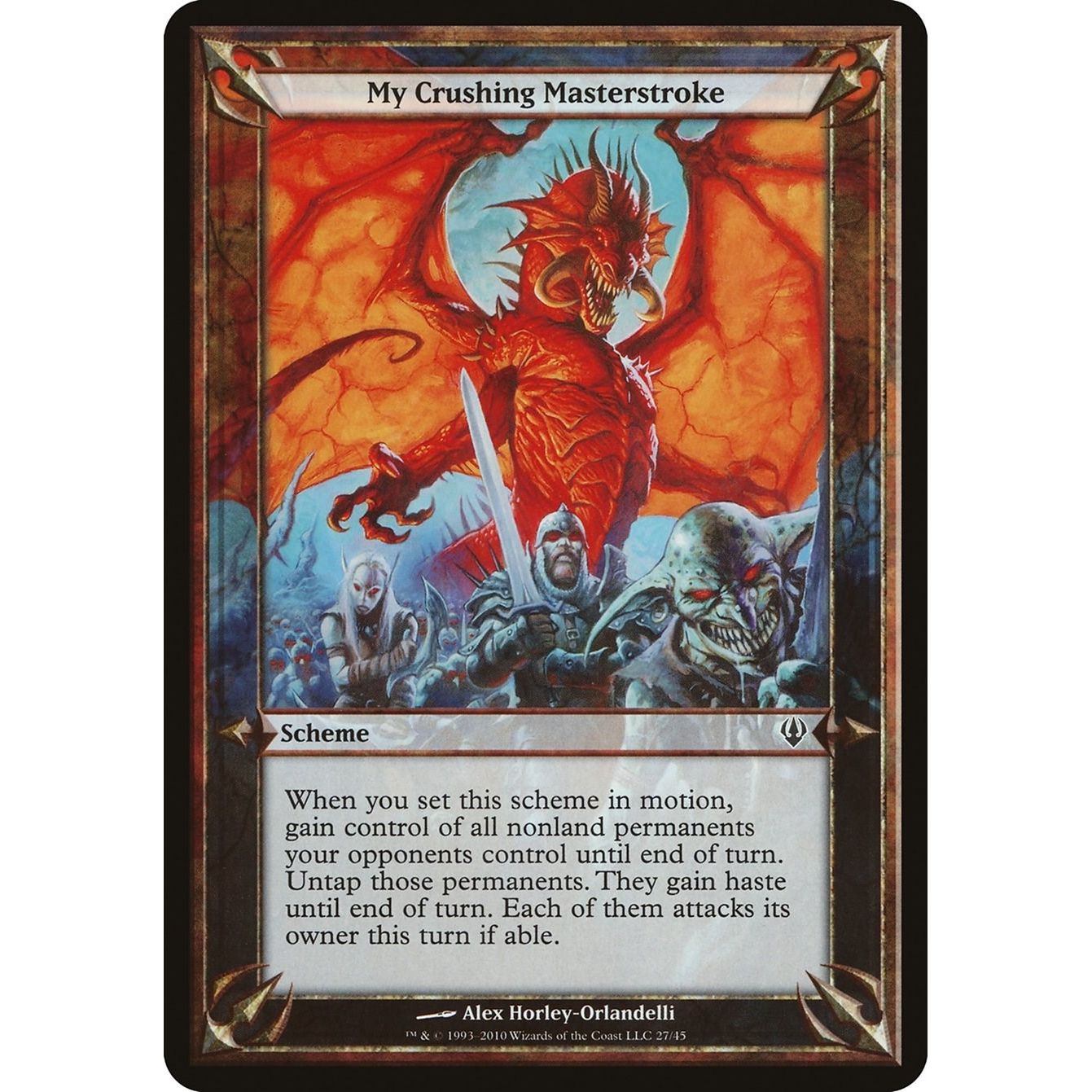 Image for My Crushing Masterstroke (Archenemy) (OVER) - Magic: The Gathering