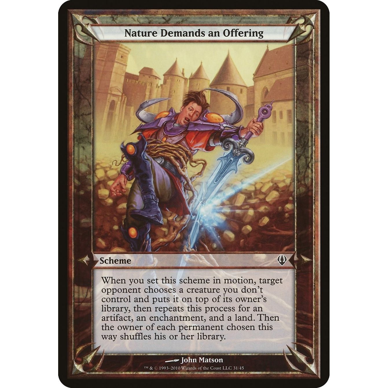 Image for Nature Demands an Offering (Archenemy) (OVER) - Magic: The Gathering