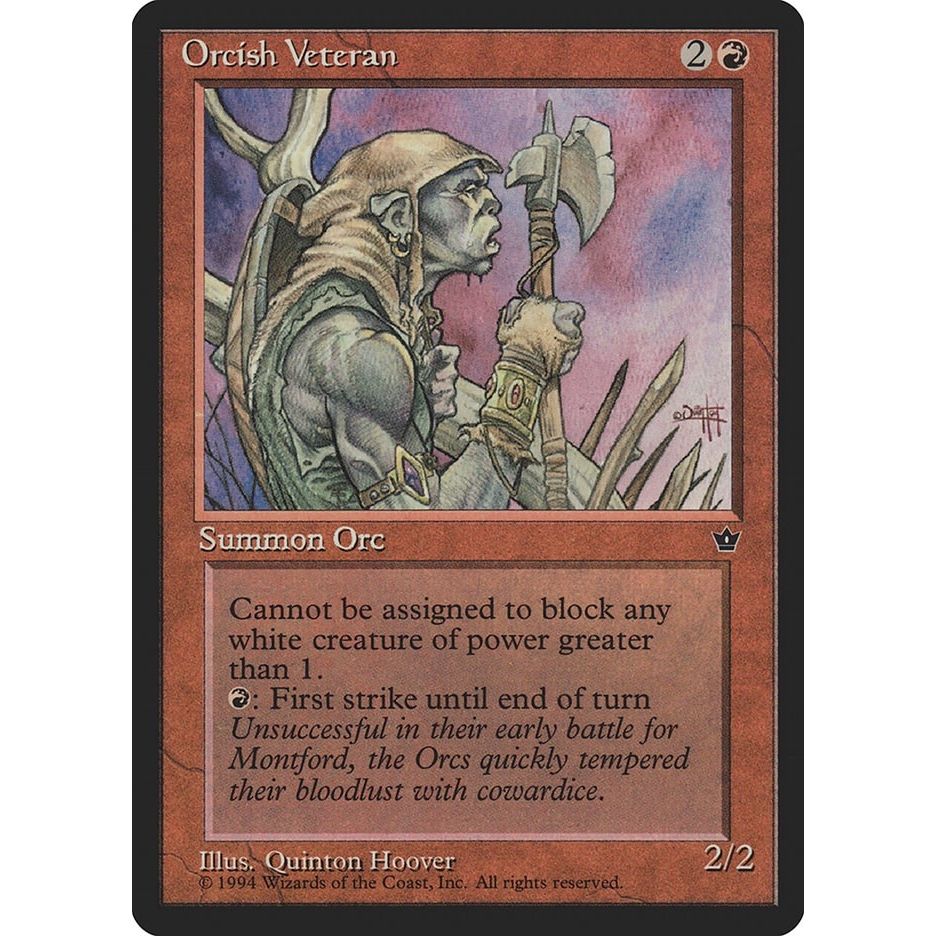 Image for Orcish Veteran (Hoover) (FEM) - Magic: The Gathering