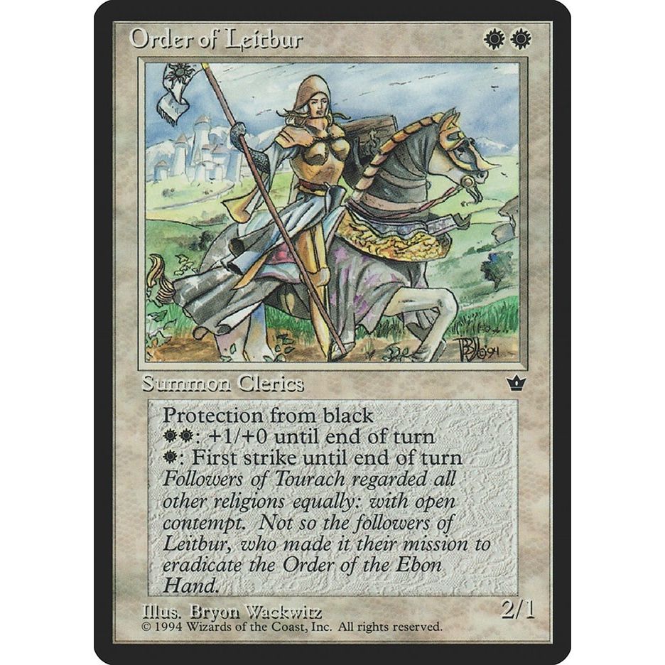 Image for Order of Leitbur (Wackwitz) (Facing Right) (FEM) - Magic: The Gathering