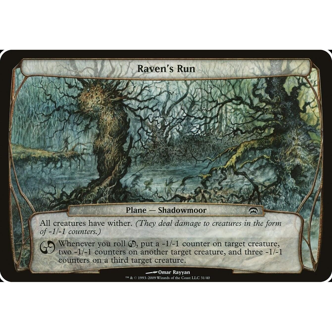 Image for Raven's Run (Planechase) (OVER) - Magic: The Gathering