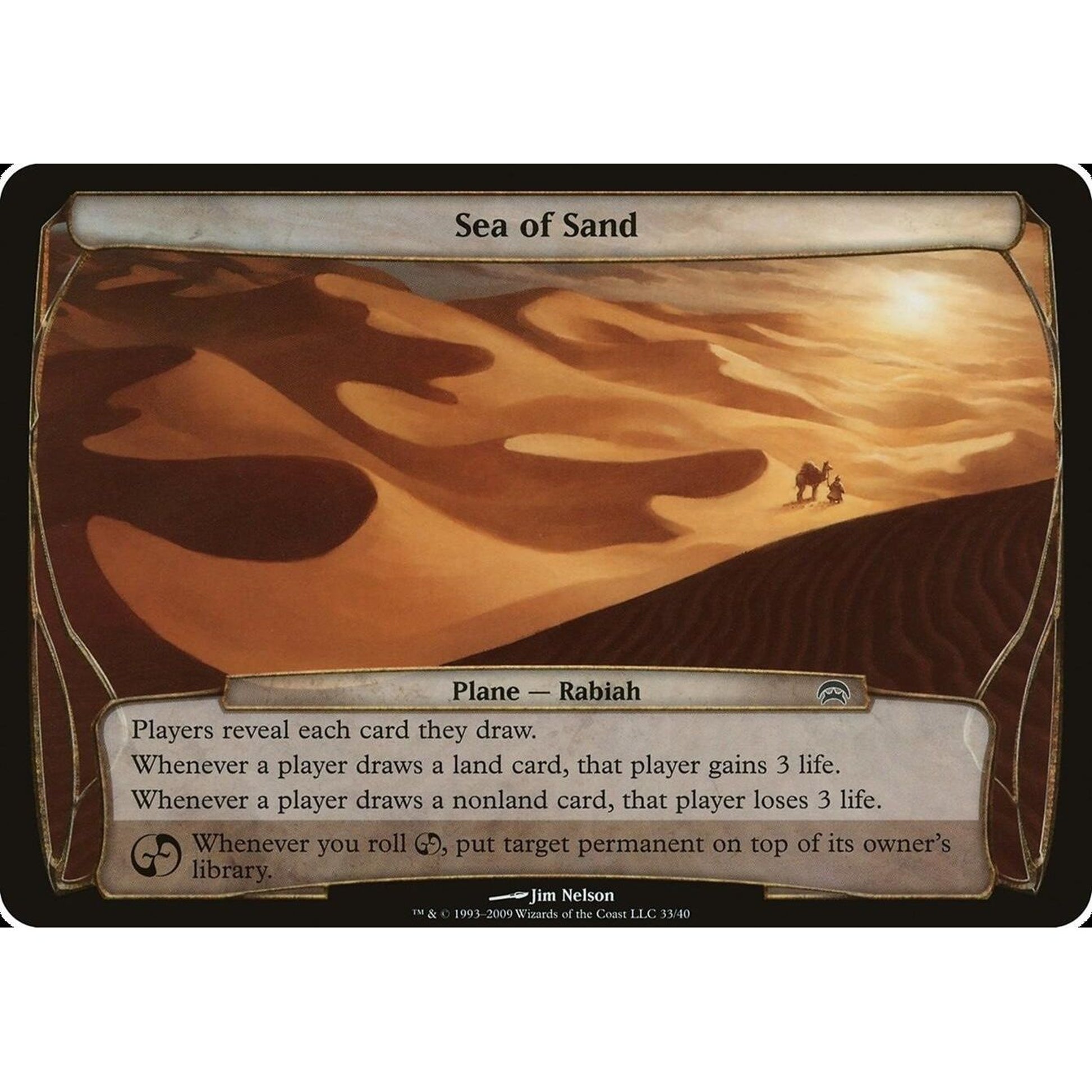 Image for Sea of Sand (Planechase) (OVER) - Magic: The Gathering