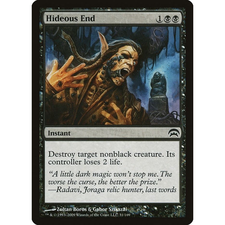 Image for Hideous End (31) (HOP) - Magic: The Gathering
