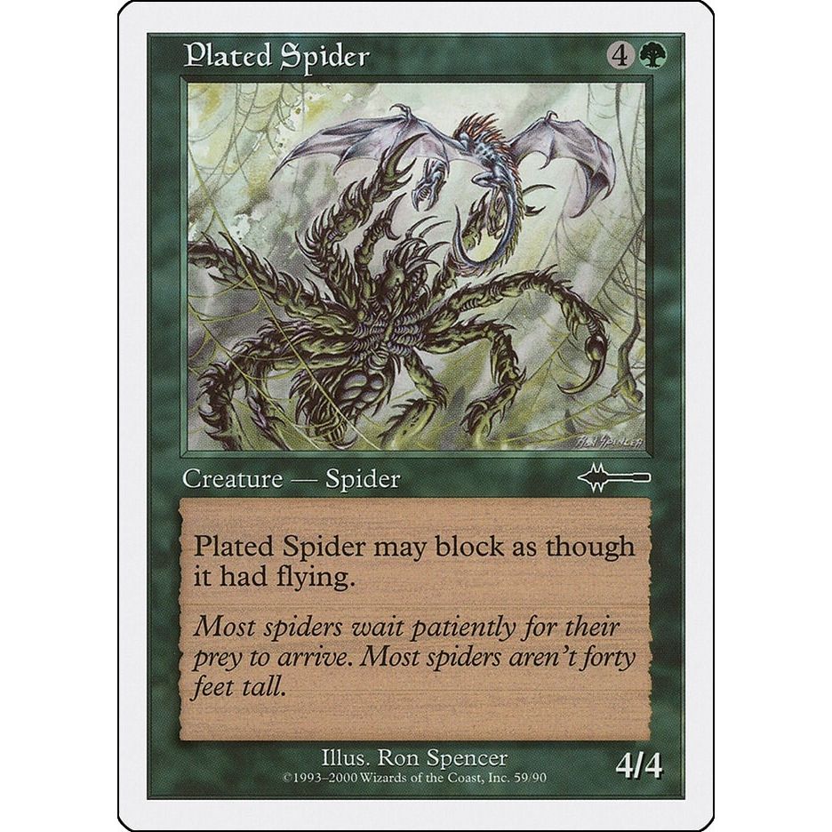 Image for Plated Spider (59) (BTD) - Magic: The Gathering