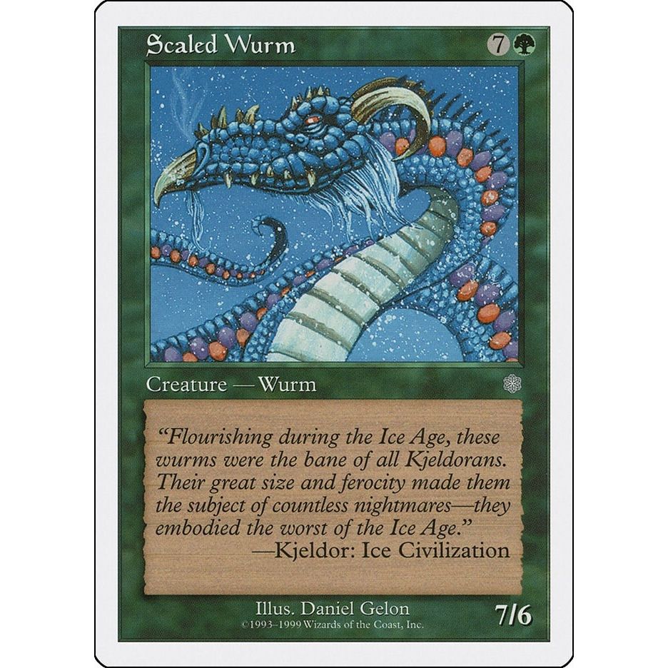 Image for Scaled Wurm (BRB) - Magic: The Gathering