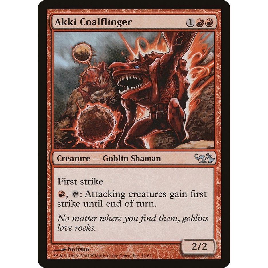 Image for Akki Coalflinger (33) (EVG) - Magic: The Gathering