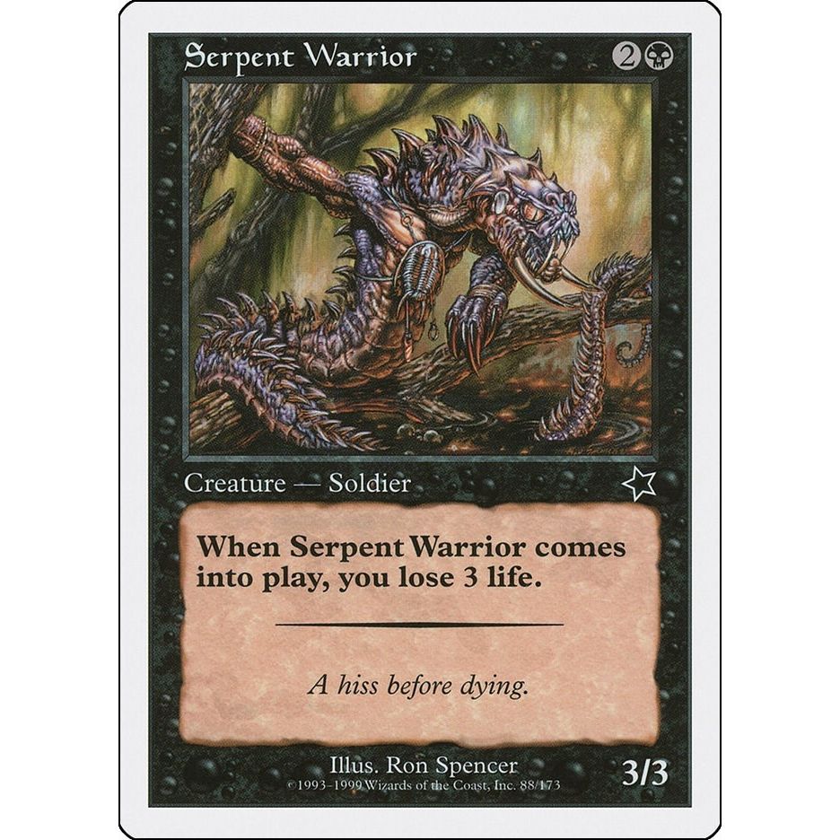 Image for Serpent Warrior (88) (S99) - Magic: The Gathering