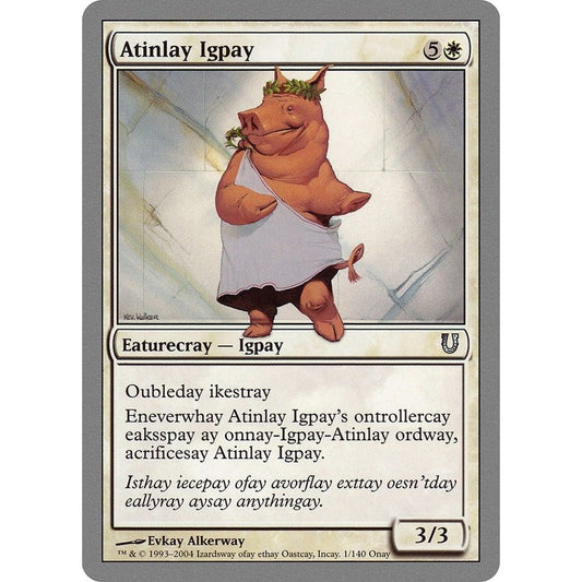 Image for Atinlay Igpay (1) (UNH) - Magic: The Gathering