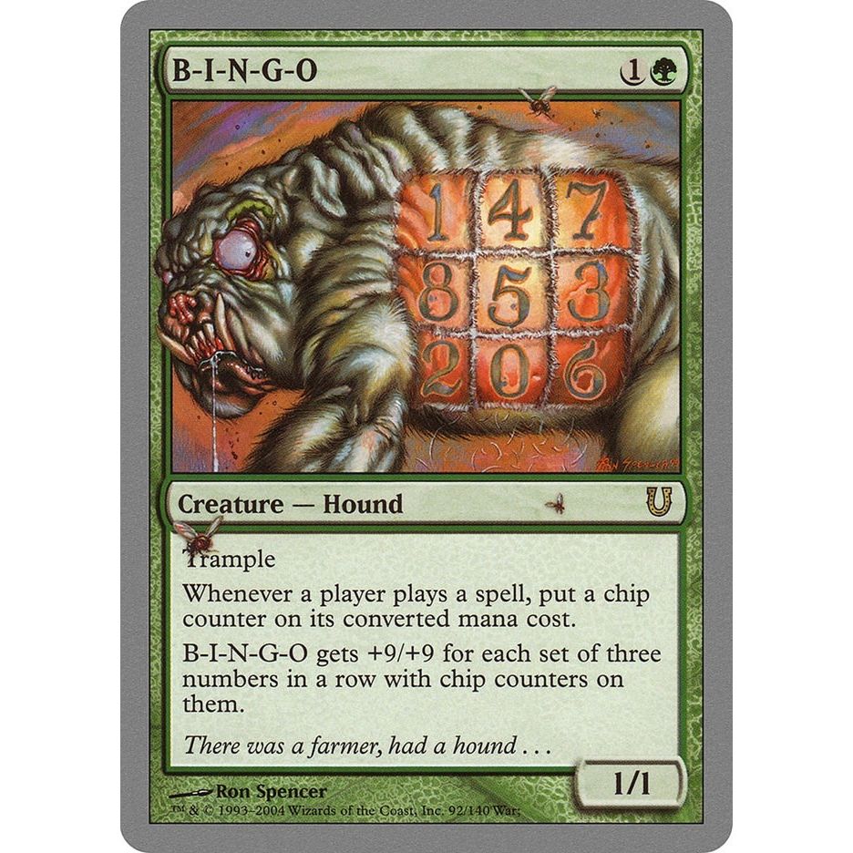 Image for B-I-N-G-O (92) (UNH) - Magic: The Gathering