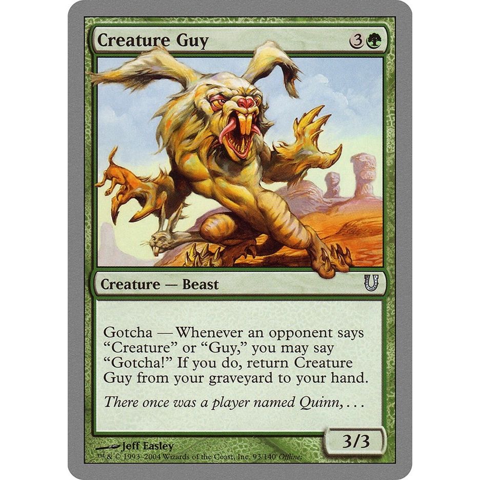 Image for Creature Guy (93) (UNH) - Magic: The Gathering