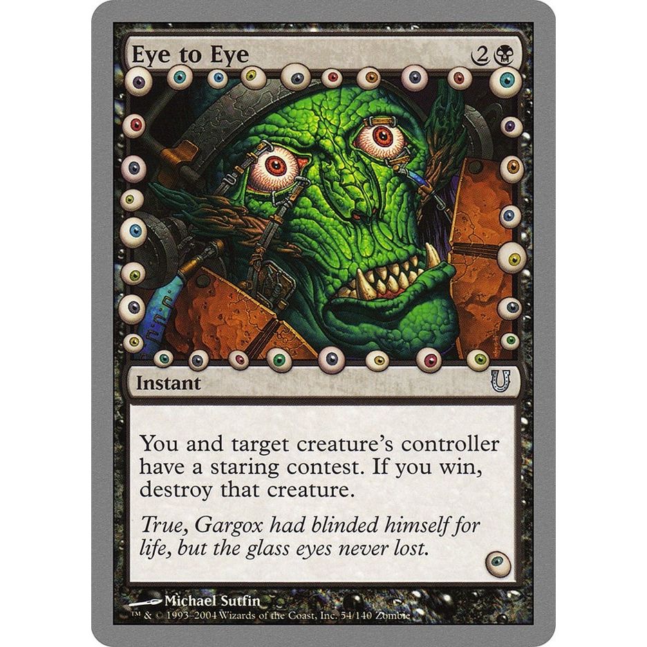 Image for Eye to Eye (54) (UNH) - Magic: The Gathering
