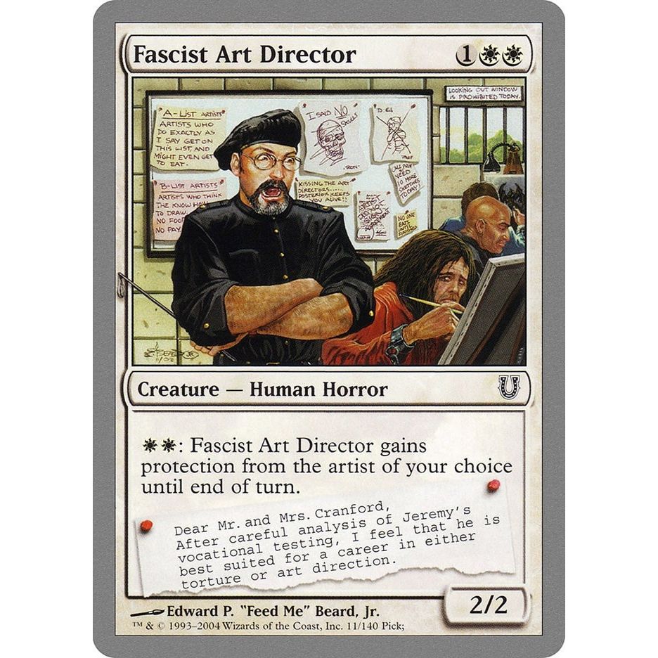 Image for Fascist Art Director (11) (UNH) - Magic: The Gathering