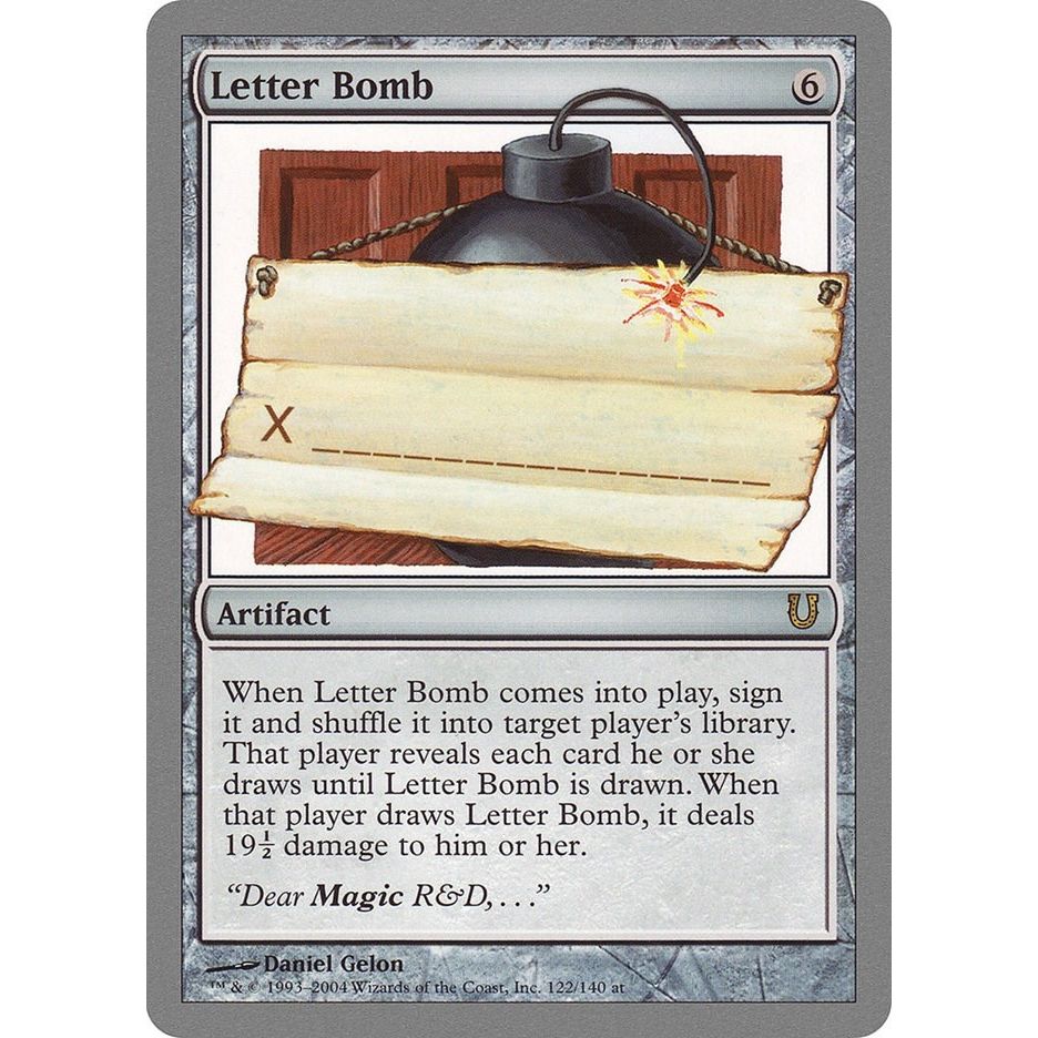 Image for Letter Bomb (122) (UNH) - Magic: The Gathering